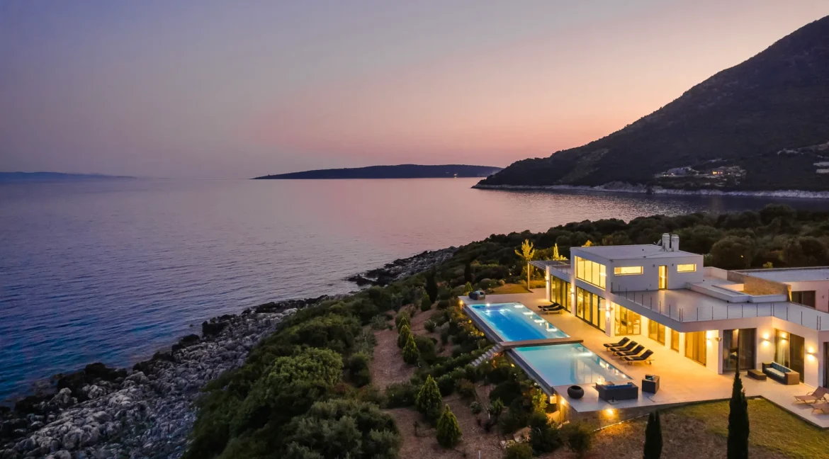 Luxurious Seafront Villa for sale on the Island of Lefkada
