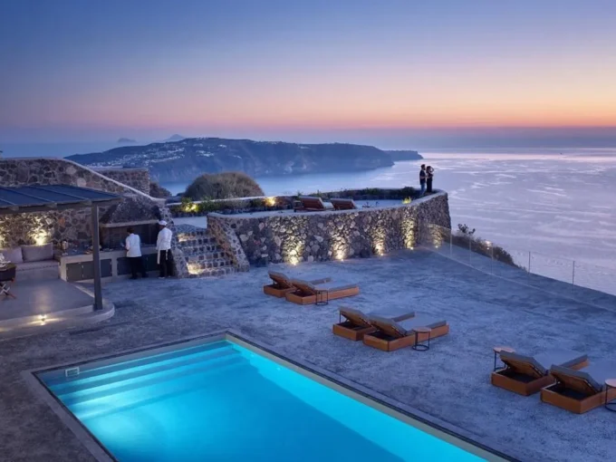Serene Santorini Villa With Breathtaking Caldera Views