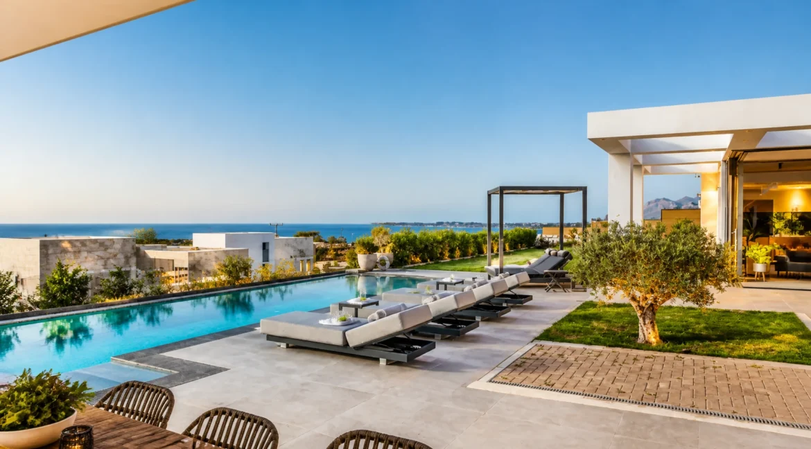 Luxury Villa with Panoramic Sea Views for sale Chania Crete
