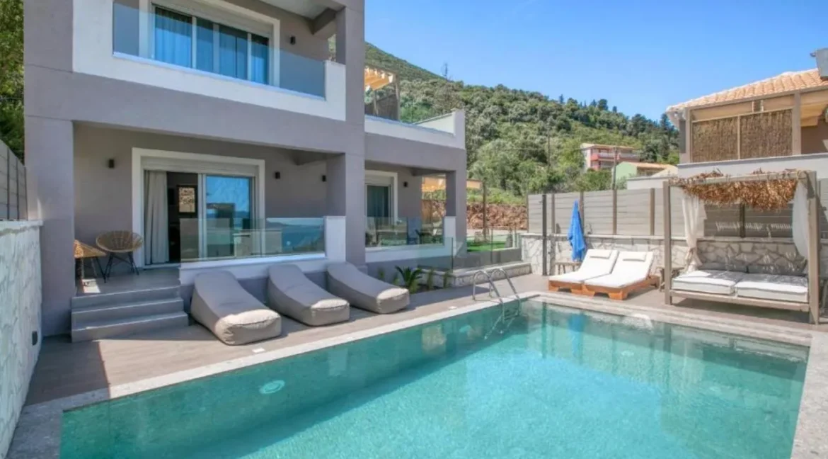 Sea View Complex of 3 Villas for sale in Lefkada
