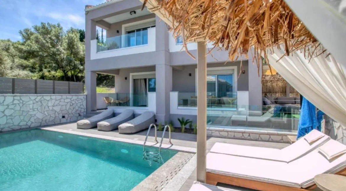 Sea View Complex of 3 Villas for sale in Lefkada
