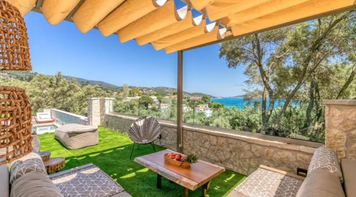 Sea View Complex of 3 Villas for sale in Lefkada