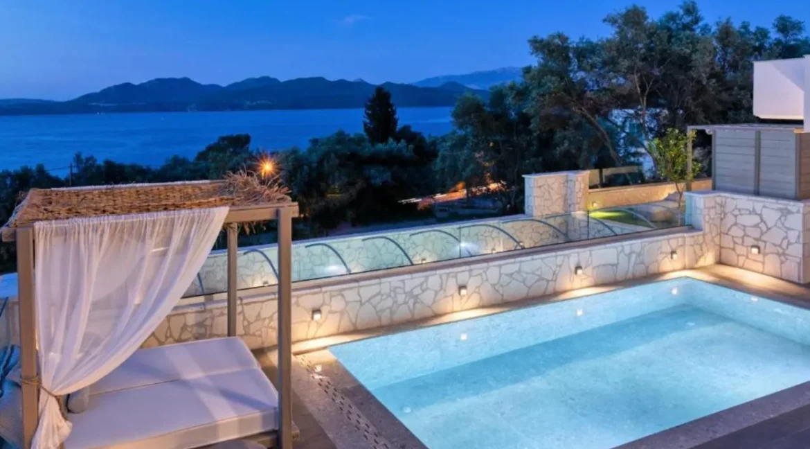 Sea View Complex of 3 Villas for sale in Lefkada
