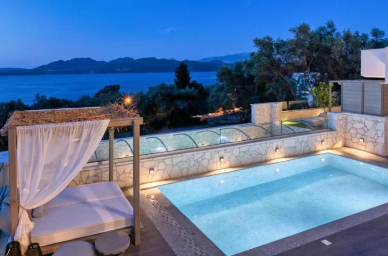 Sea View Complex of 3 Villas for sale in Lefkada